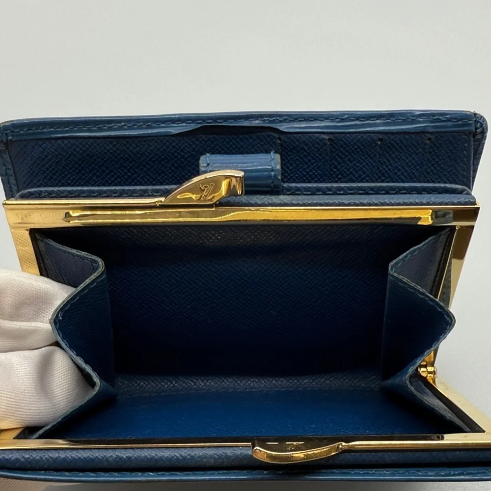 Louis Vuitton 100% Authentic Royal Blue Wallet With Gold Hardware​